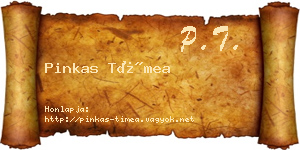 Pinkas Tímea névjegykártya